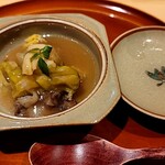 銀座 しのはら - 熊とキャベツの餡かけ