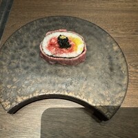 USHIMITSU NISHIAZABU - 西麻布巻き　〜和牛ユッケ・キャビア〜