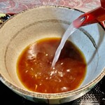 そば処 奥沢 - 蕎麦湯