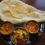 本格インド料理 MINA - プレーンナンは食べ放題