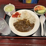 243131199 - 【2024.4.18(木)】牛たんカレーセット（野菜サラダ・テールスープ付）990円