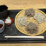 手打ち蕎麦切り 匠 - 合い盛り ざると田舎の二食盛