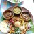 シナモンガーデン - 料理写真:カレー３種類おもてなしプレート　（チキン、豆、ポーク）ライス大盛
