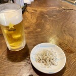 Fukushimaya - 生中ビールにお通し
