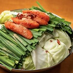 Spicy mentaiko Motsu-nabe (Offal hotpot) (one serving)