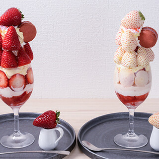 Cute parfaits made by a chef well versed in Japanese and Italian Cuisine Japanese-style meal