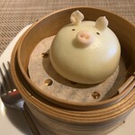 施家菜 - サービスのあん饅(なかなかカワイイ)