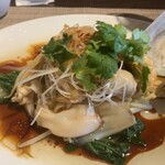 施家菜 - 巨大なミル貝の湯引き(写真では分からないかも)