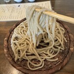 笑日志 - 粗挽き粒せいろ　麺リフト