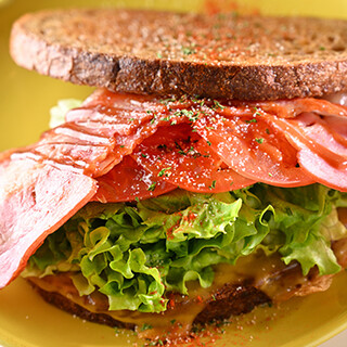 A wide variety of grilled sandwiches are available, and are fun to look at and eat.