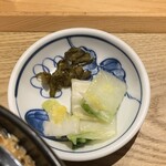 Ginza Bairin - 黒豚スペシャルカツ丼税込2,800円　のお新香