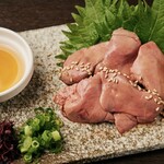 chicken liver sashimi