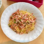 Marushie - 「桜海老 パスタ」(1080円)+「桜海老増量」(300円)