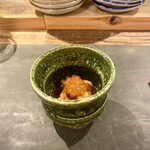 オステリア マンジャーレ - 一石三鳥唐揚げは半分だけ食べて残します。