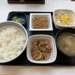 吉野家 - 納豆牛小鉢定食