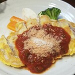 キッチン ブルー グローブ - 豚ロース　ミルフィーユピカタのアップ