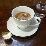 キッチン ブルー グローブ - ホワイトコーヒーにして