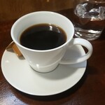 キッチン ブルー グローブ - ホットコーヒーのアップ
