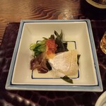 室町砂場 - 季節の酢の物 カスゴと鳥貝