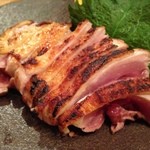Sumiyaki Nomidokoro Umatora - ◆大和地鶏　ももタタキ＠７００円