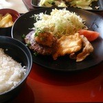 Joifuru - わさびと大根おろしのハンバーグ＆とり天＆若鶏のから揚げ膳