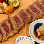 和優 - 米沢牛イチボのビフカツ