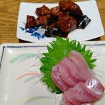Daijin - マグロの角煮 赤むつの刺身
