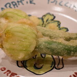 Zucchini flower fritters