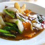 中華ダイニング SCENT - 桜鯛の五目野菜あんかけ