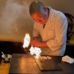 鮨駒 - 石鯛 皮目焼き