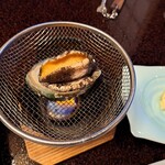 福松荘 - アワビの躍り焼き　最高