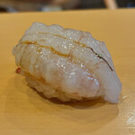 鮨駒 - がさ海老(秋田)塩〆 握り