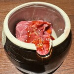 焼肉食べ放題 カルビとタン - 壺漬けドラゴンハラミ