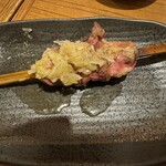 ちょっぺん - 白レバーねぎ塩ぶっかけ　　一口食べてしまった…