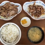 レストラン 倉井 - ホルモン定食+レバー(ライス　普通)
