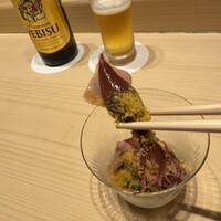 佐たけ - ホタルイカからすみ掛けリフトアップ