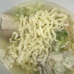 会津山塩食堂 - 中太麺