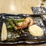 ほしの - アスパラガスと車海老とタルタルソース