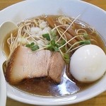 煮干しそば　730円+味玉