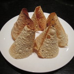 チャミヤラキッチン - ('14/02）お通しのパパド