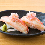 Snow crab nigiri Sushi (boiled)