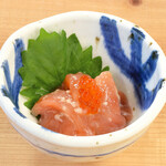 Salmon marinated in salt koji