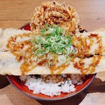 天ぷらの山 - 豚穴子天丼②