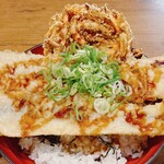 天ぷらの山 - 豚穴子天丼③