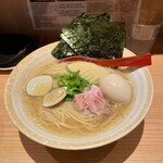 Yaki Ago Shio Ramen Takahashi - ハマグリと焼きあご塩らー麺お茶漬けセット（大盛り）