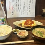 Yawaragi - 出汁巻定食¥1000＋大根おろし増量¥100＋いくら¥300