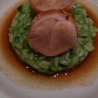 Benoit Alain Ducasse - クレソンのリゾット鳥肉のキャラメリゼ  1/2