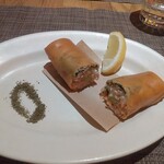 fu-fu shisen - 花鯛・桜エビの春巻き