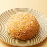 Delicious golden fried rice with dragon eggs and Goto salt