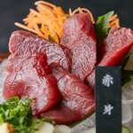 Horse sashimi (red meat)